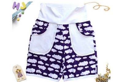 Click to order US 6-8 Juice Joggers Shorts Purple Clouds now